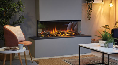 Wood insert in living room by Regency